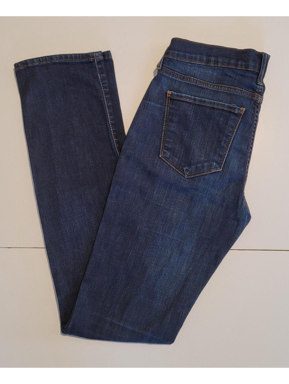 Lucky Brand Brooke Straight Jeans Women’s Size 27 Blue Retro Stretch Denim Handc